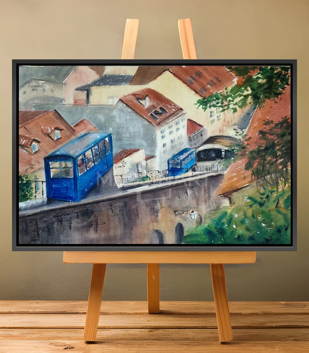 Transport urbain de Zagreb - signé par l'artiste Iryna.